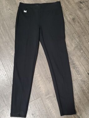 Zac & Rachel Black Straight-Leg Ponte Pants